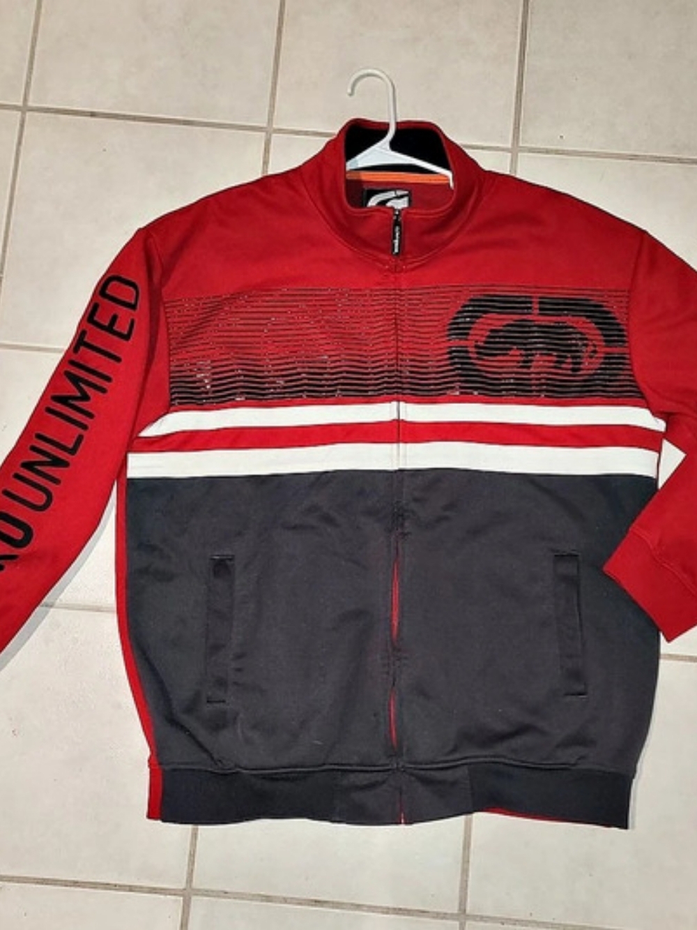 Ecko Unlimited Color Block Zip Jacket XXL